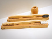 Bamboo toothbrushes and holder